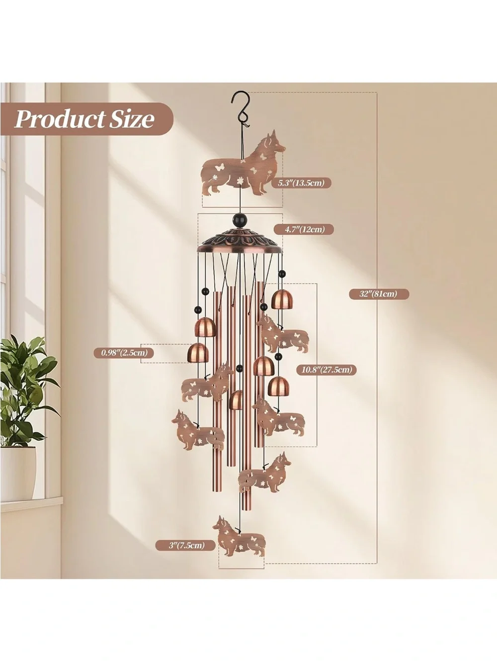 Dog Wind Chime - Decorative Home Decor